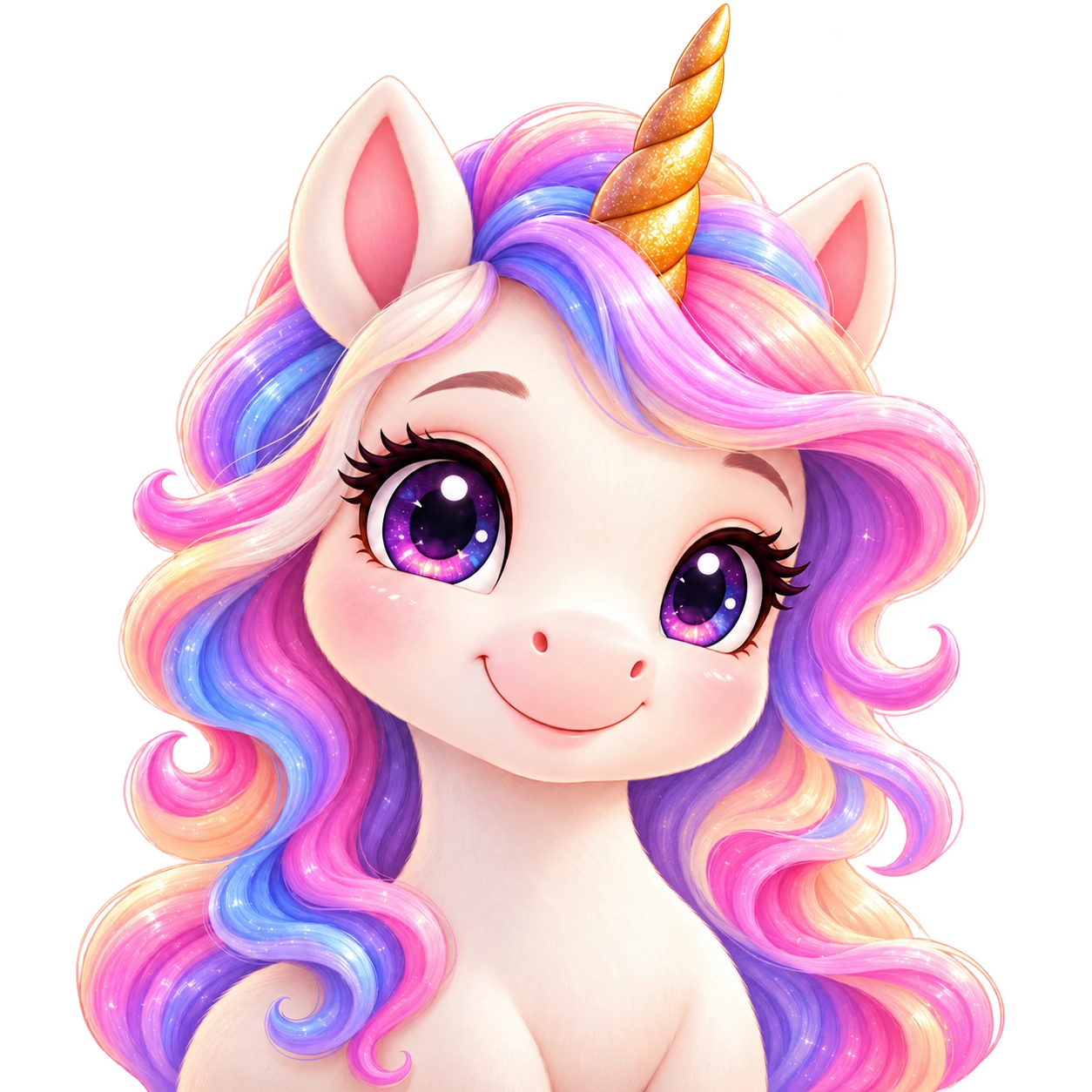 La licorne rose et violette de Lila & les Mots